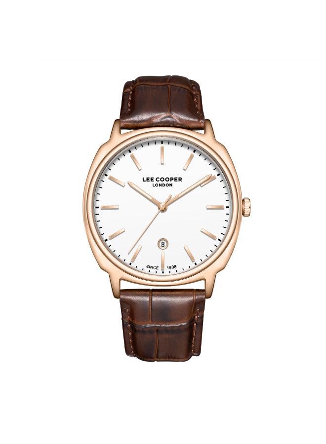 Lee Cooper Men's LEATHER Analog Watch LC08248.432 - 41 mm - Image 1